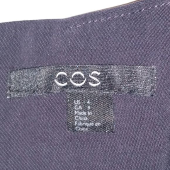 COS Navy Blue Ruffled Top - Picture 5 of 10